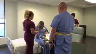 Physical Therapy Transfer Training  How To Transfer From Wheelchair To Bed [upl. by Cis]