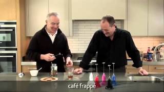 How to make a frappé coffee using an aerolatte milk frother [upl. by Lerim]