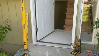 Jeld Wen Front Door Installation  Really crappy products and craftsmanship PART 1 [upl. by Lenzi261]