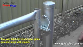 Gate Latch 2 way for round pipe and square [upl. by Amata]