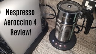 Nespresso Aeroccino 4 Milk Frother Review  Worth upgrading from the Aeroccino 3 [upl. by Einohtna]