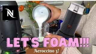 How To Foam Milk With Aeroccino 3 Make Coffee With Foam Tips amp Tricks  Easy Foamed Latte Recipe [upl. by Nevins]