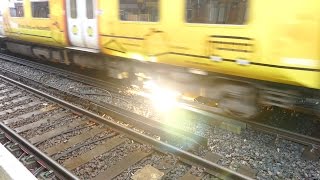 Merseyrail 507 009 making arcs at Birkdale station [upl. by Ledarf991]